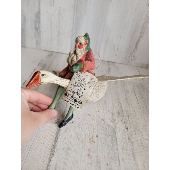 House of hatton AS IS Santa Claus goose ornament xmas - Picture 3 of 7